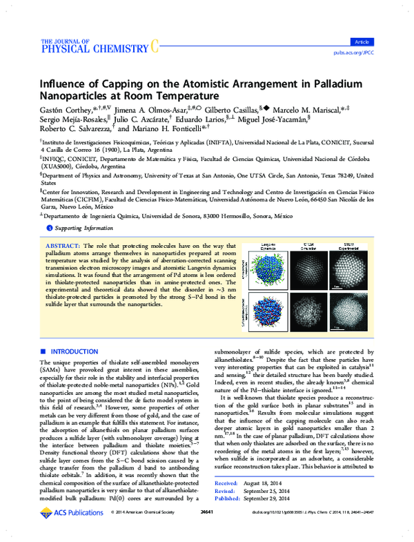 (PDF) Influence of Capping on the Atomistic Arrangement in Palladium ...