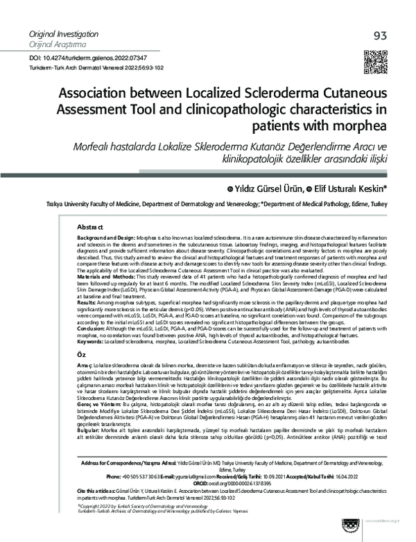 (PDF) Association between Localized Scleroderma Cutaneous Assessment ...