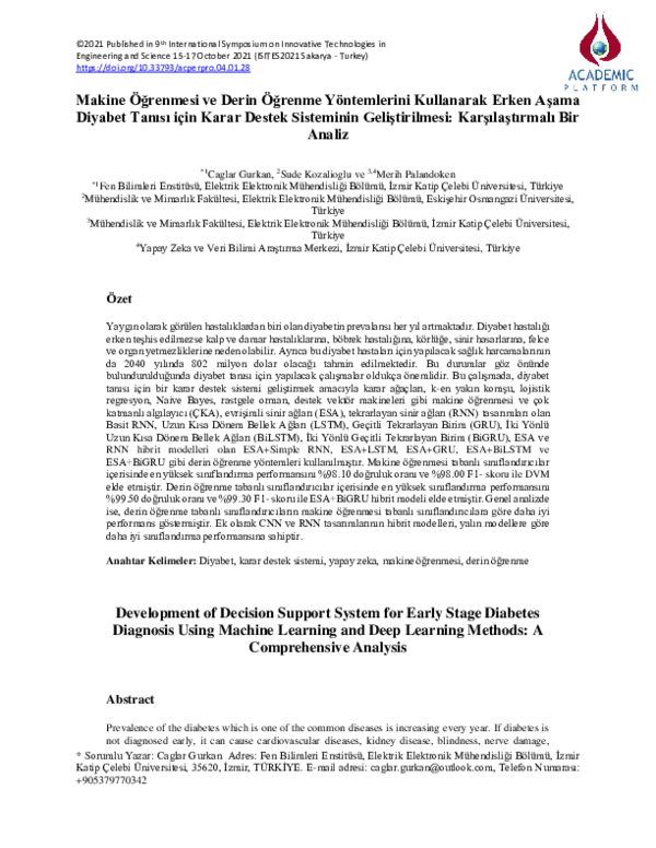 (PDF) Development of Decision Support System for Early Stage Diabetes ...