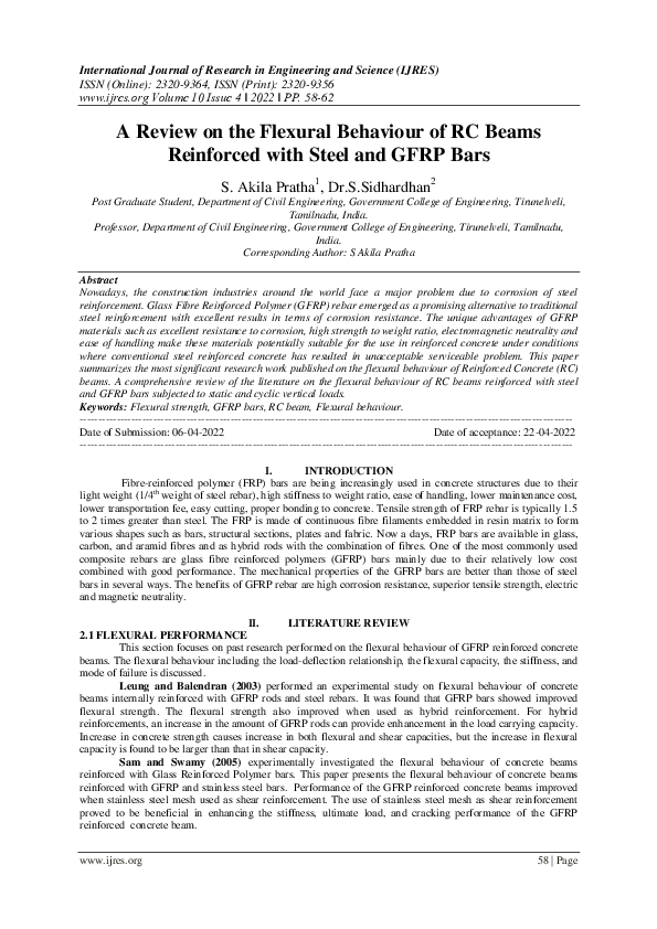 (PDF) A Review on the Flexural Behaviour of RC Beams Reinforced with ...
