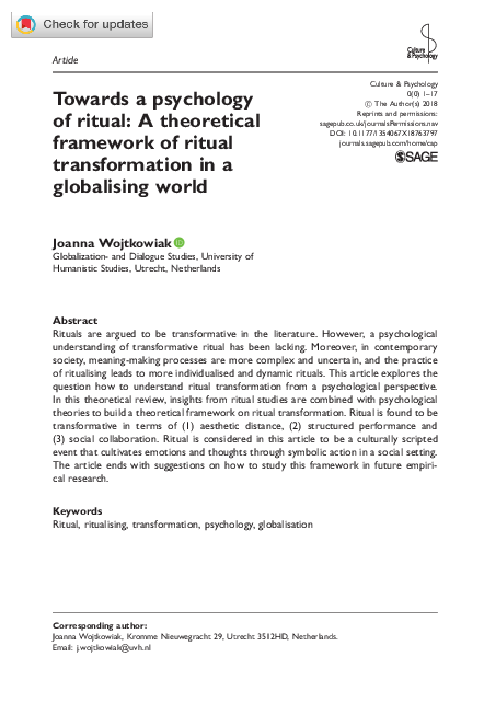 (PDF) Towards a psychology of ritual: A theoretical framework of ritual ...