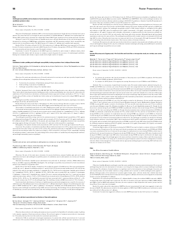 (PDF) P049 Candidemia: Isolate profiling and antifungal susceptibility ...