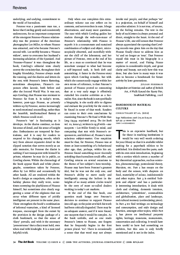 PDF) Handbook of Material Culture by Chris Tilley et al. (Eds)