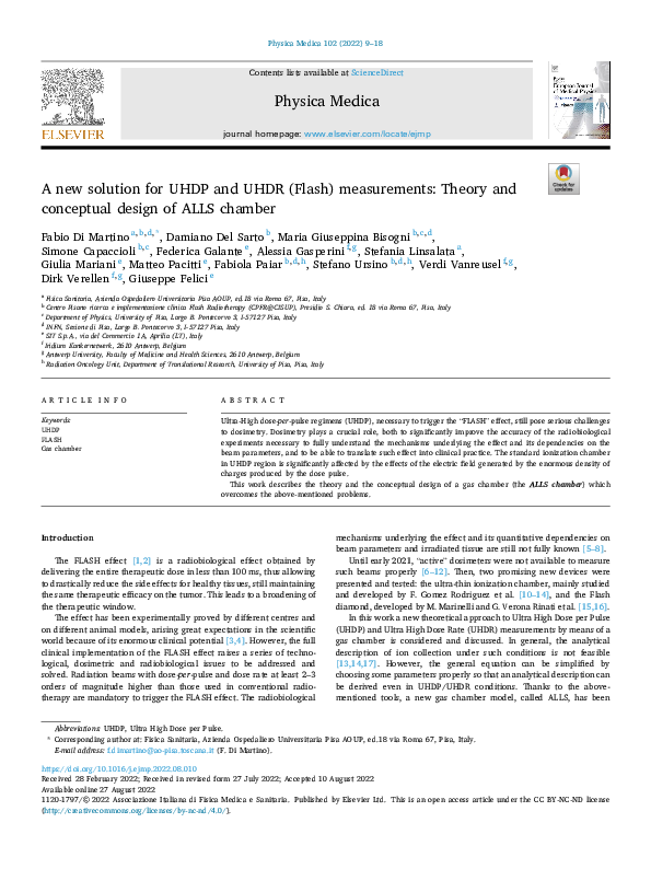 (PDF) A new solution for UHDP and UHDR (Flash) measurements: Theory and ...