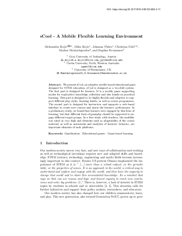 (PDF) sCool - A mobile flexible learning environment