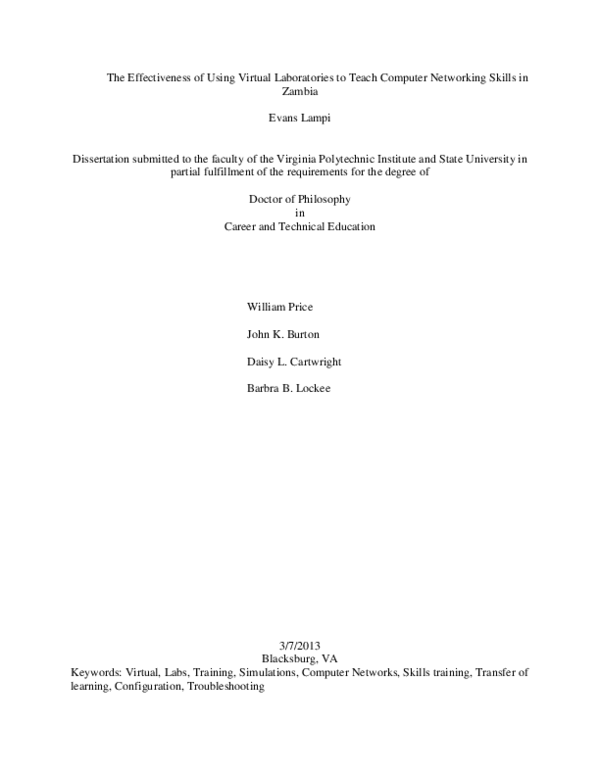 (PDF) The Effectiveness of Using Virtual Laboratories to Teach Computer ...