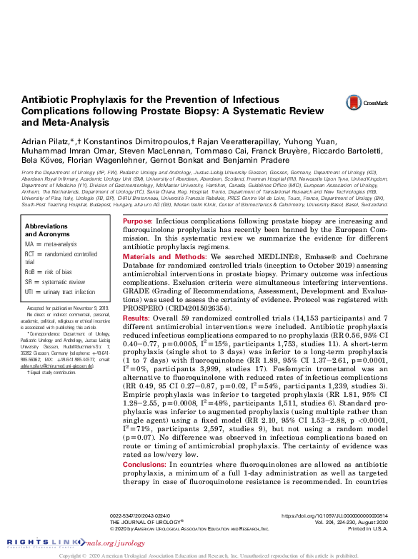 (PDF) Antibiotic Prophylaxis for the Prevention of Infectious