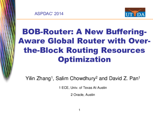 (PDF) BOB-router: A new buffering-aware global router with over-the ...