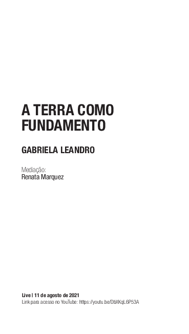 (PDF) A terra como fundamento