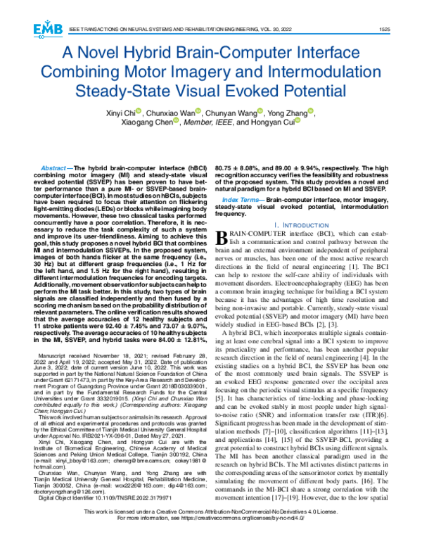 (PDF) A Novel Hybrid Brain-Computer Interface Combining Motor Imagery ...