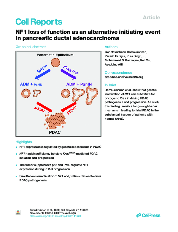 (PDF) NF1 loss of function as an alternative initiating event in ...
