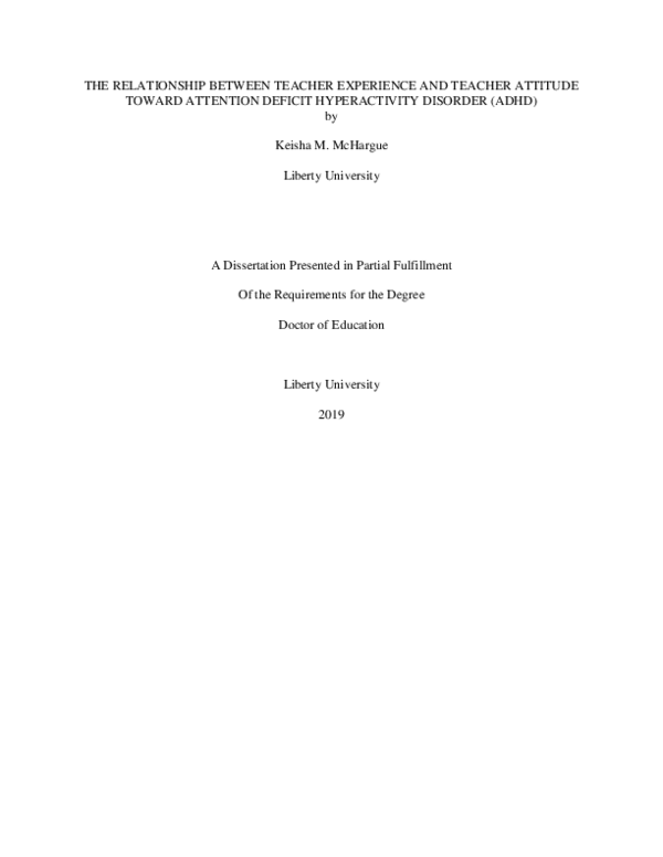 (PDF) The Relationship between Teacher Experience and Teacher Attitude ...