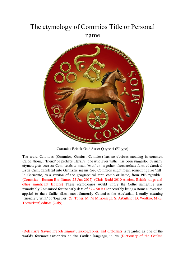 (DOC) The etymology of Commios Title or Personal name.docx