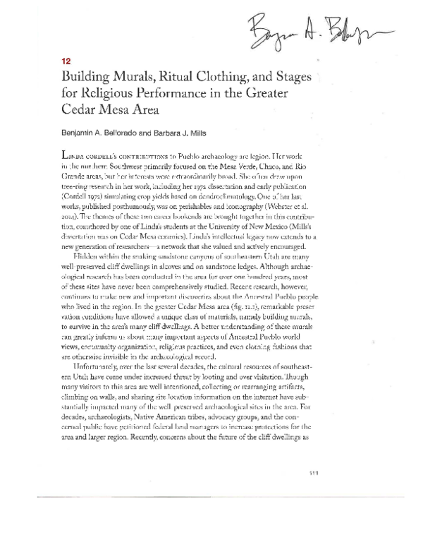 (PDF) Building Murals, Ritual Clothing, and Stages for Religious ...