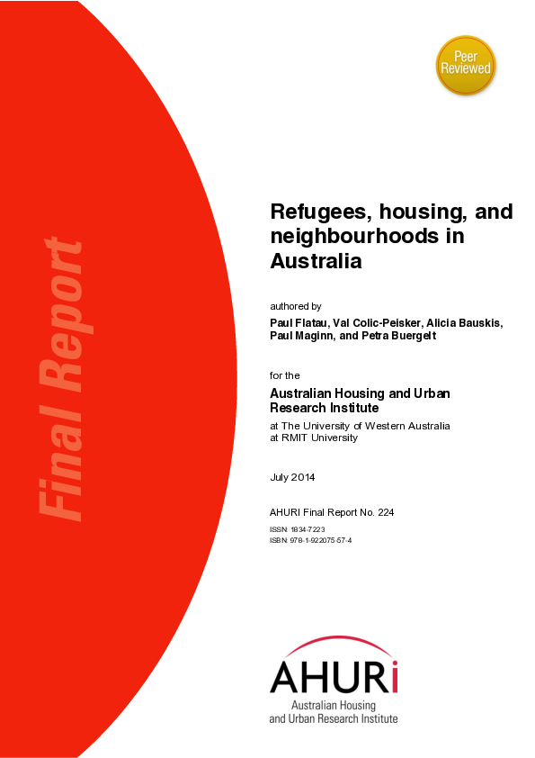 (PDF) Refugees, housing and neighbourhoods in Australia