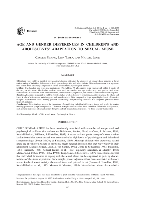 (PDF) Age and gender differences in children’s and adolescents ...