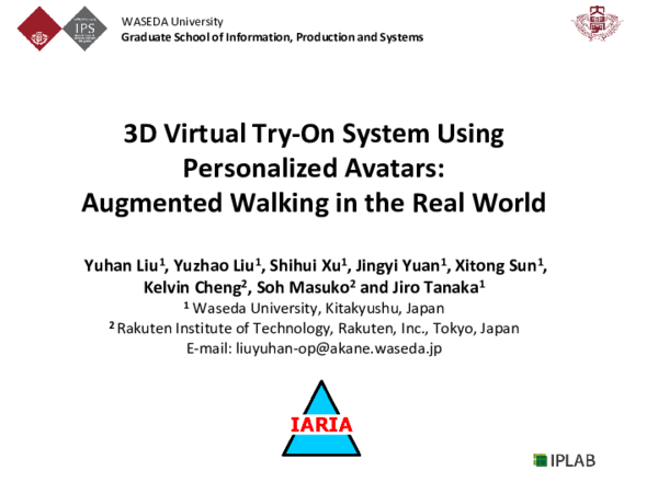 (PDF) 3D Virtual Try-On System Using Personalized Avatars: Augmented ...