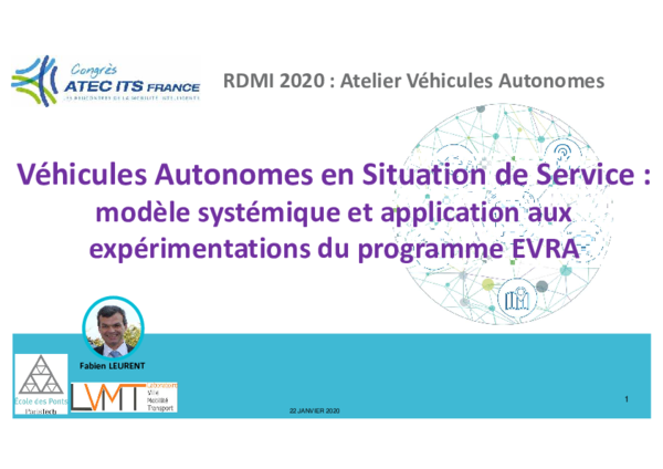 (PDF) Véhicules Autonomes en Situation de Service : modèle systémique ...