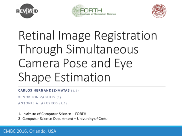 (PDF) Retinal image registration through simultaneous camera pose and ...