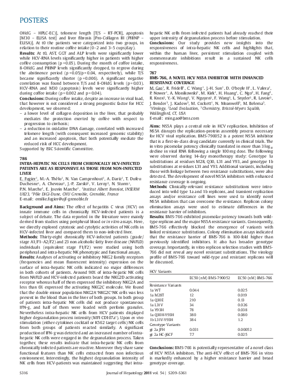 787 BMS-766, a Novel HCV NS5A Inhibitor with Enhanced Resistance Coverage