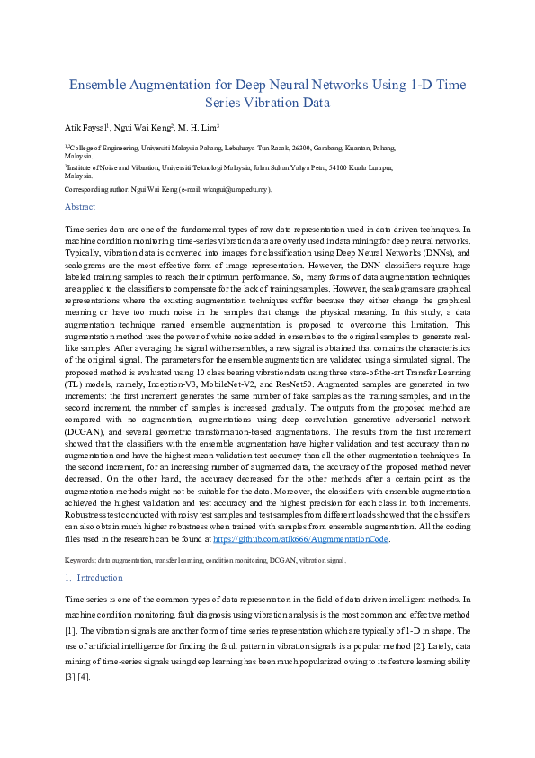 (PDF) Ensemble Augmentation for Deep Neural Networks Using 1-D Time ...