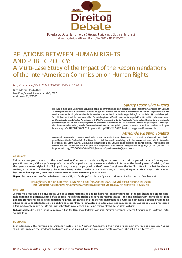 (PDF) Relations Between Human Rights and Public Policy: A Multi-Case ...