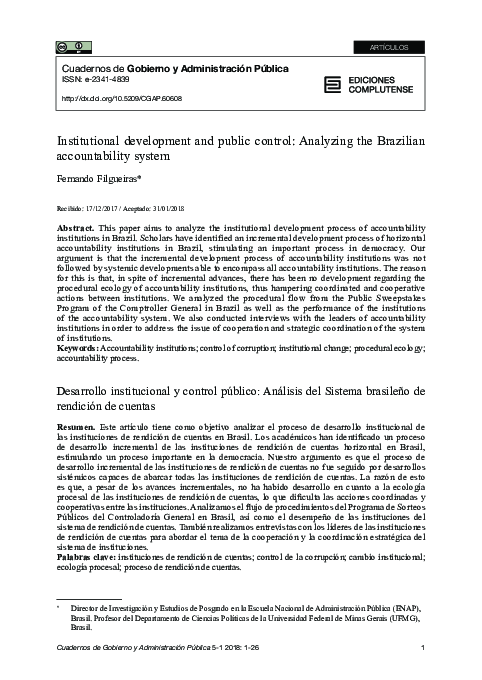 (PDF) Institutional development and public control: Analyzing the ...