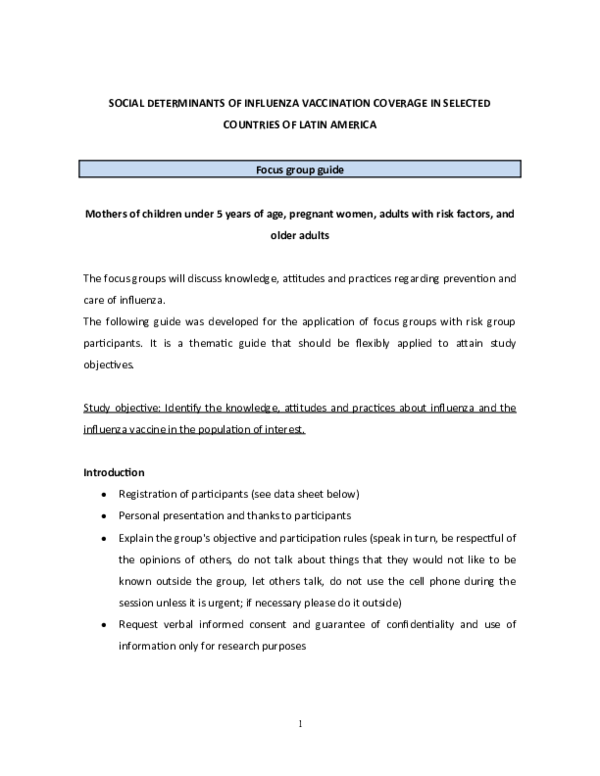 (DOC) Focus group guide