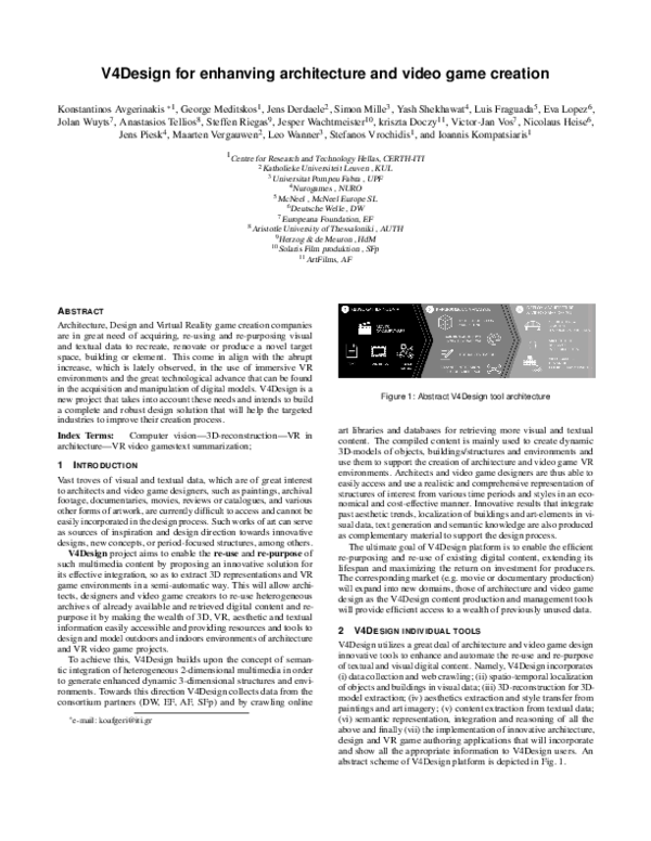 (PDF) V4Design for Enhancing Architecture and Video Game Creation