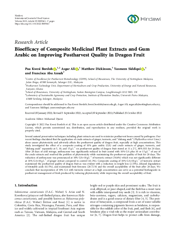 (PDF) Bioefficacy of Composite Medicinal Plant Extracts and Gum Arabic ...