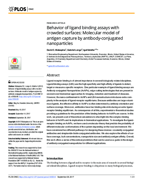 (PDF) Behavior of ligand binding assays with crowded surfaces ...