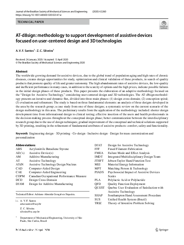 (PDF) AT-d8sign: methodology to support development of assistive ...
