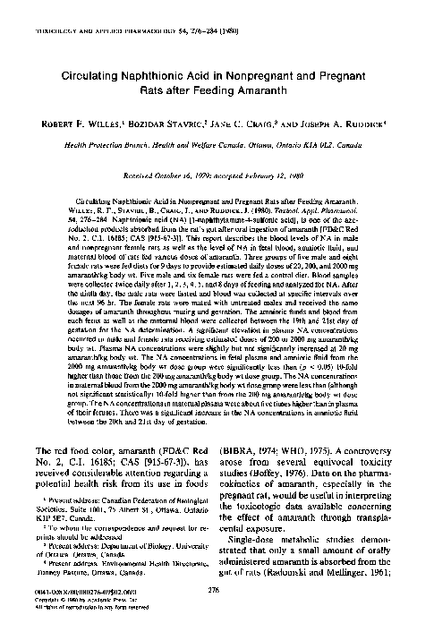 (PDF) Circulating naphthionic acid in nonpregnant and pregnant rats ...