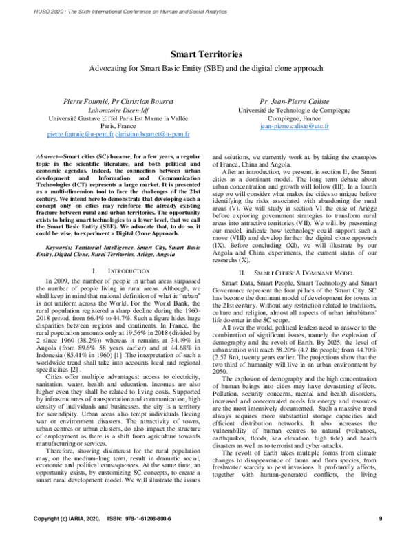 (PDF) Smart Territories Advocating for Smart Basic Entity (SBE) and the ...