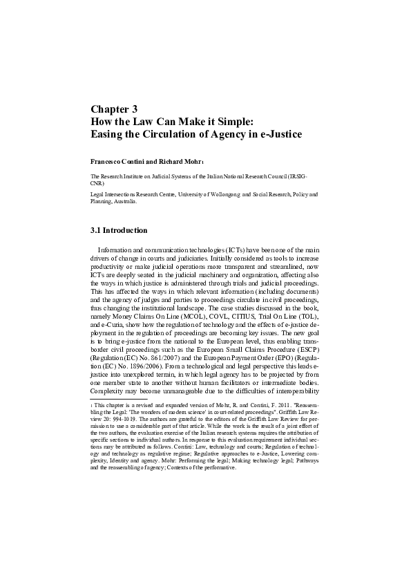(DOC) How the Law Can Make It Simple: Easing the Circulation of Agency ...