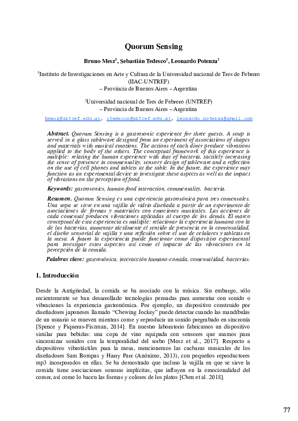 (PDF) Quorum Sensing