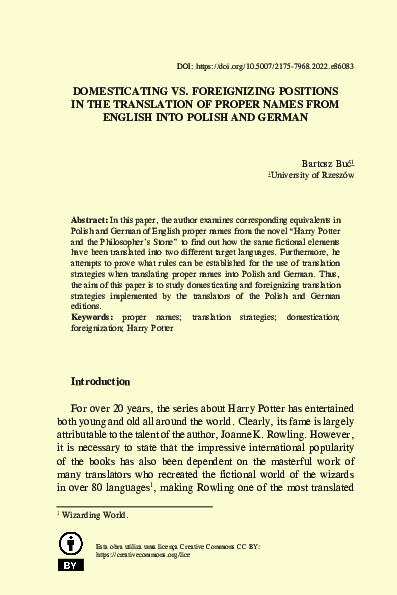 (PDF) Domesticating vs. foreignizing positions in the translation of ...