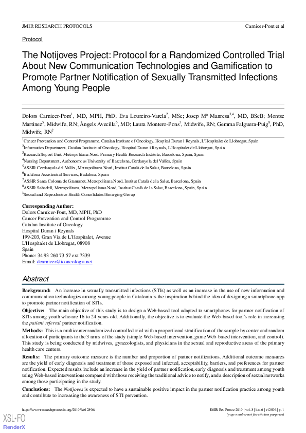 (PDF) The Notijoves Project: Protocol for a Randomized Controlled Trial ...