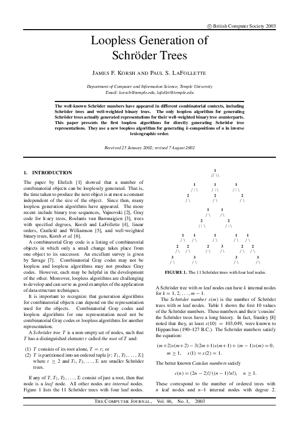 (PDF) Loopless Generation of Schroder Trees