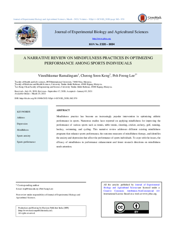 (PDF) A Narrative Review on Mindfulness Practices in Optimizing ...