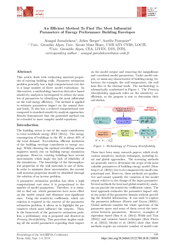 (PDF) An Efficient Method To Find The Most Influential Parameters of ...