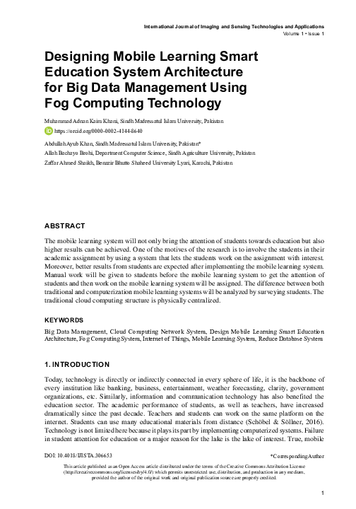 (PDF) Designing Mobile Learning Smart Education System Architecture for ...