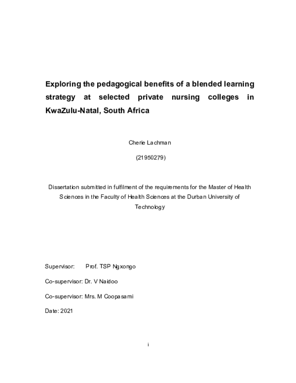 (PDF) Exploring the pedagogical benefits of a Blended Learning strategy ...
