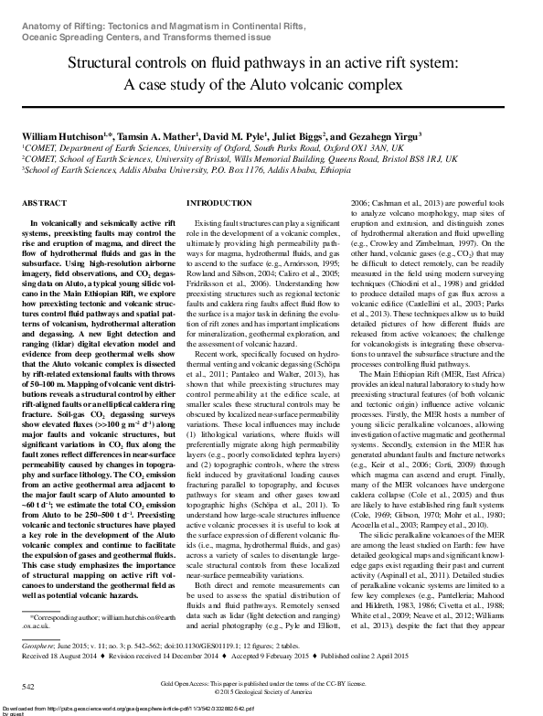 (PDF) Structural controls on fluid pathways in an active rift system: A ...