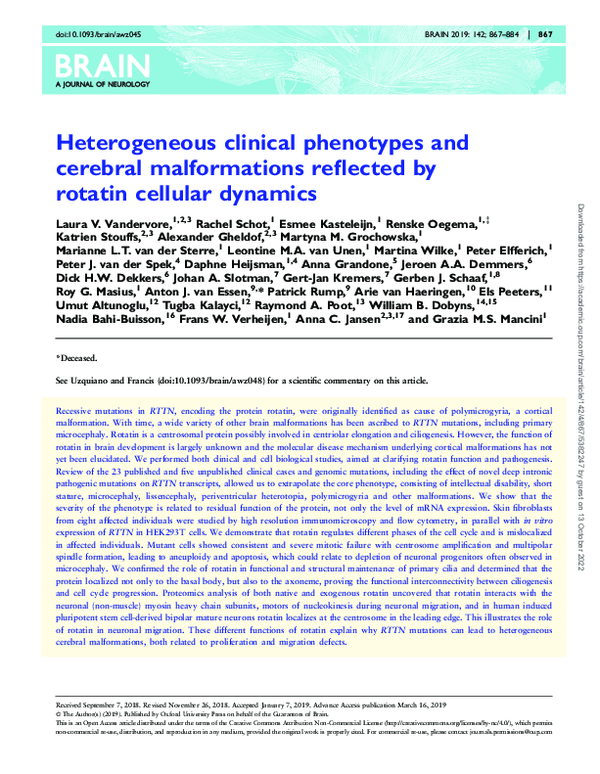 (PDF) Heterogeneous clinical phenotypes and cerebral malformations ...