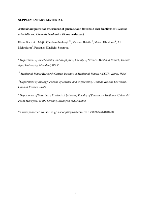(PDF) Antioxidant potential assessment of phenolic and flavonoid rich ...