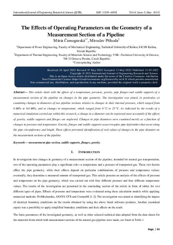 (PDF) The Effects of Operating Parameters on the Geometry of a ...