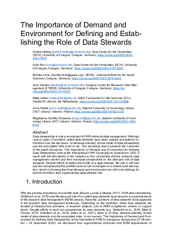 (PDF) The Importance of Demand and Environment for Defining and ...