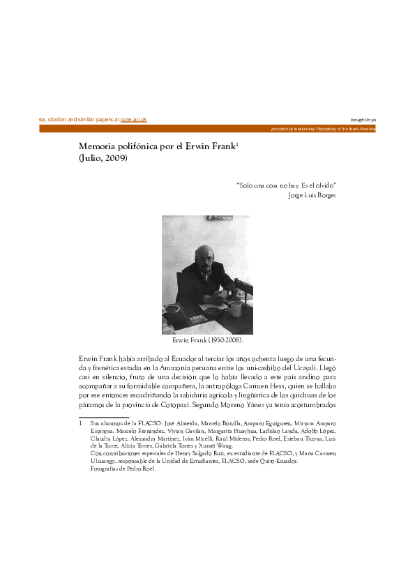 (PDF) Memoria polifónica por el Erwin Frank