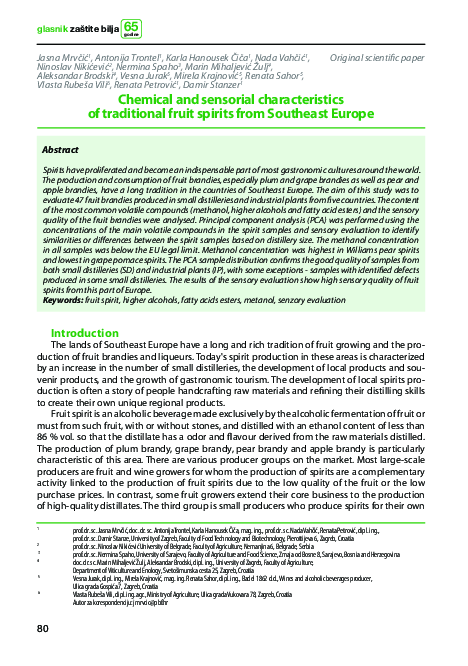 (PDF) Chemical and sensorial characteristics of traditional fruit ...